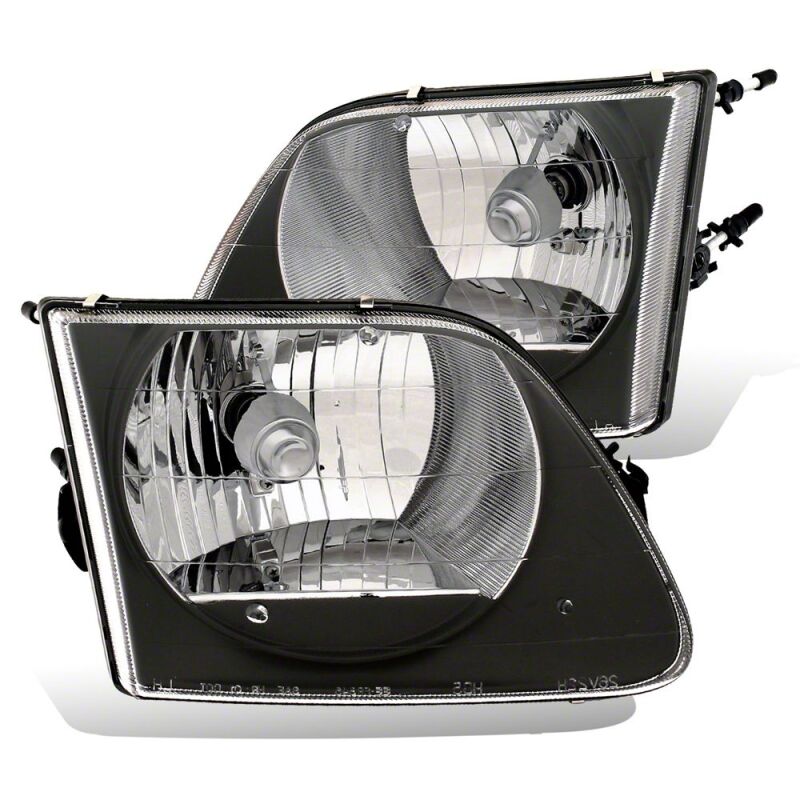 Raxiom 97-03 Ford F-150 G2 Euro Headlights- Black Housing- Clear Lens