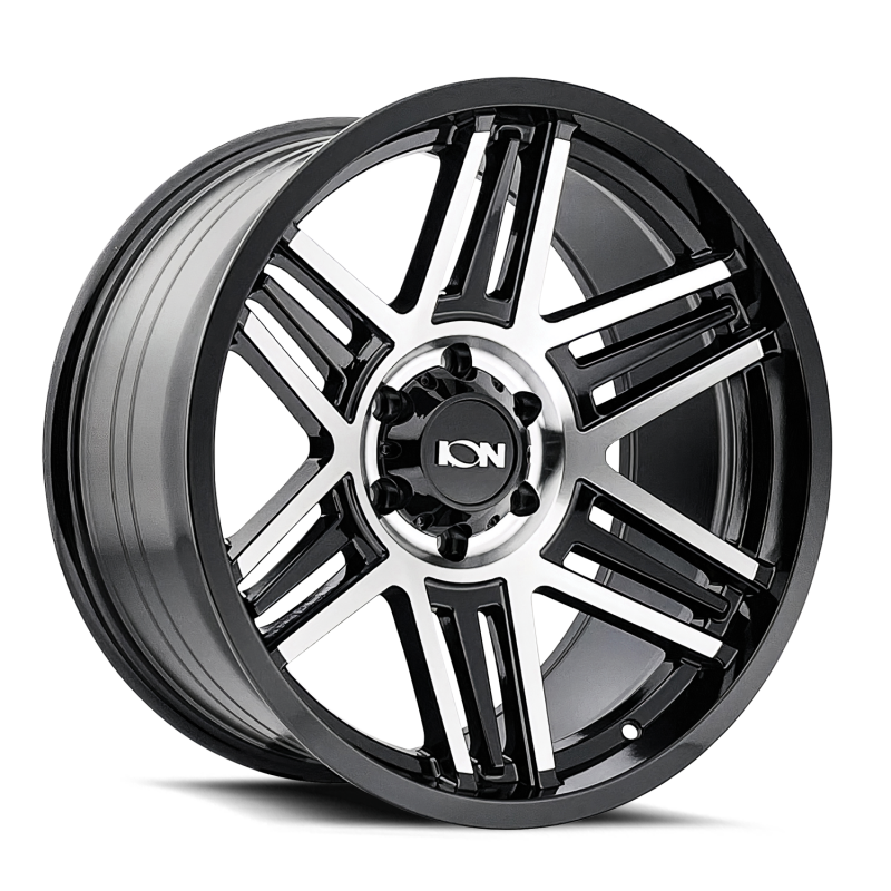 ION Type 147 17x9 / 8x180 BP / 0mm Offset / 124.1mm Hub Black/Machined Wheel