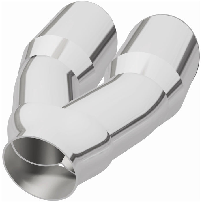 MagnaFlow Double Wall 3in Dual Round Polished Tip 2.25in Inlet