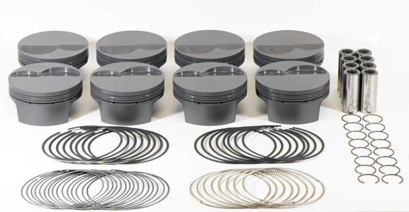 Mahle Ford 6.4L 4.134in Stroke 6.929in Rod 3.886 x 2.049 CH Cast Perf Pistons 2/ 0.10in Valve Pocket