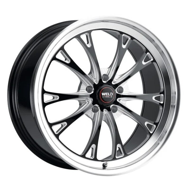 Weld S157 17X5 Belmont Drag 5X120.65 ET-26 BS2.00 Gloss Black MIL Dia 78.1