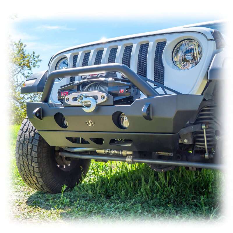 Turn Offroad 07-25 Jeep JK/JL/JT Front Bumper w/ Bolt-On Bull Bar & Skid Plate