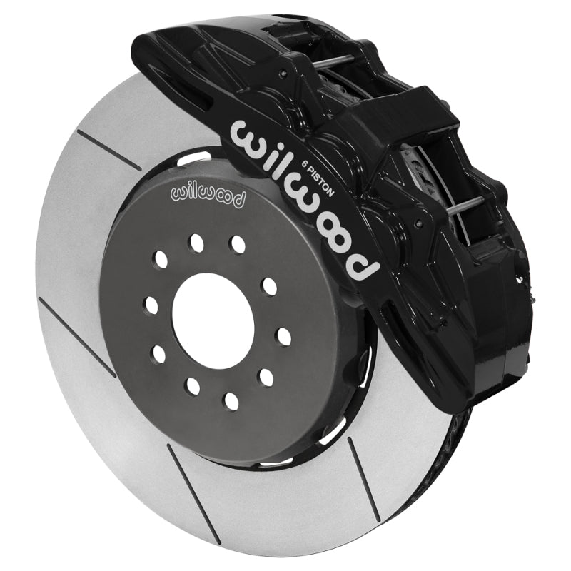 Wilwood Ford Mustang II Ford SX6R Front Brake Kit w/ 15.00in Slotted Rotor - Black
