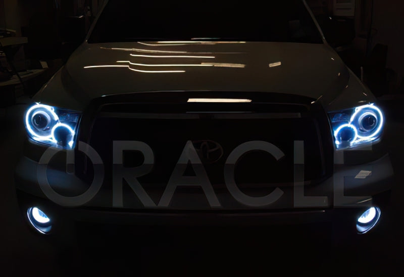 Oracle 07-13 Toyota Tundra LED Fog Light Halo Kit - Blue