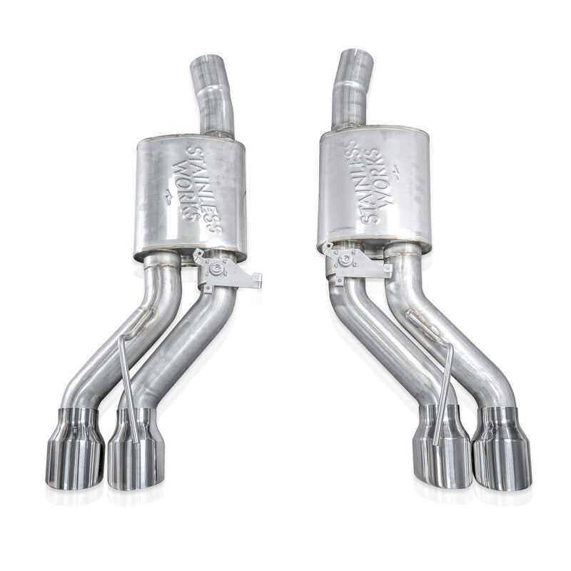 Stainless Works 22-25 Cadillac CT5-V Blackwing Axle Back Exhaust - Polished Tips