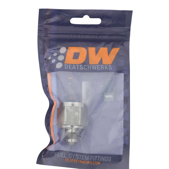 DeatschWerks 10AN Female Flare to 6AN Male Flare Reducer - Anodized DW Titanium