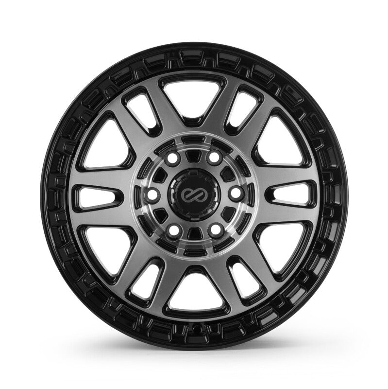 Enkei Trail-Tracker 17x8.5 / 6x139.7 BP / ET20 / 106.1mm Bore - Matte Black Machined Wheel
