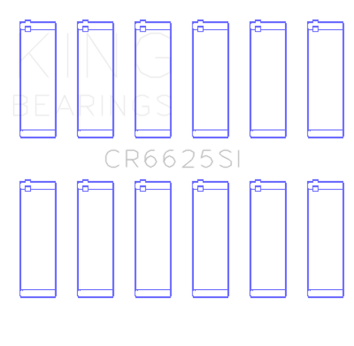 King Engine Bearings ChevrolET 262 (Size +0.50mm) Connecting Rod Bearing Set