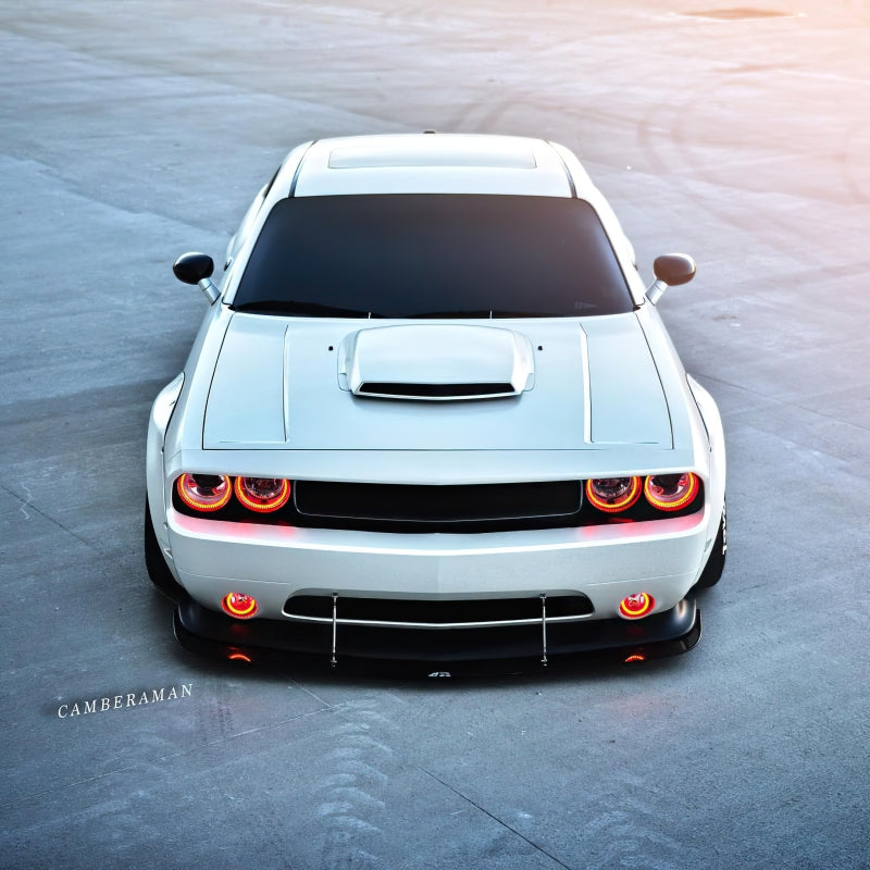 Oracle 08-14 Dodge Challenger LED Non Projector Headlight Halo Kit - Red