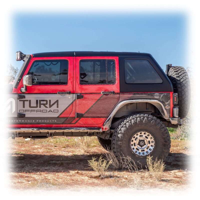 Turn Offroad 2007-2018 Jeep JK 4 Door Fastback Hardtop 2 Piece Primer (Paintable)