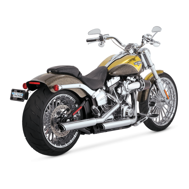 Vance & Hines HD Softail Fatboy 91-09 Twin Slash Slip-On Exhaust