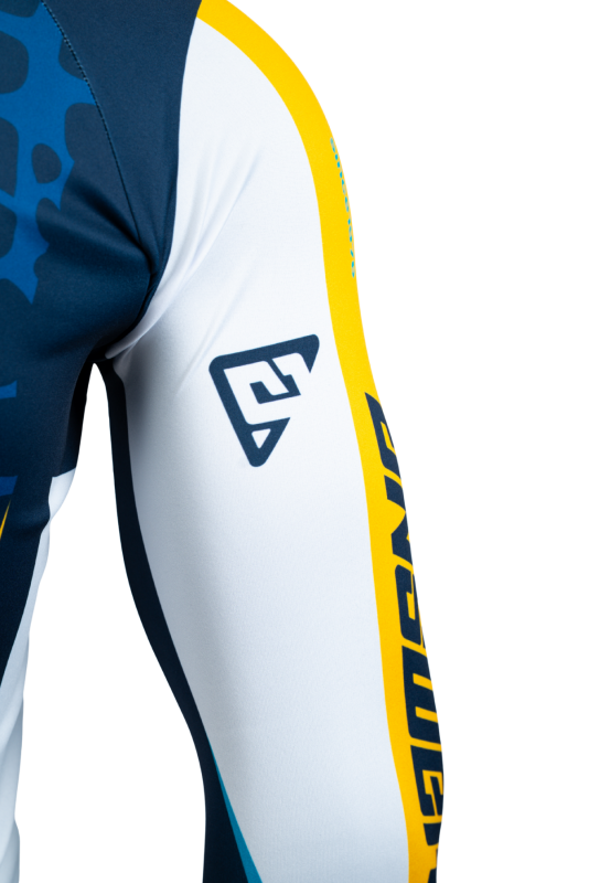 Answer  Syncron Raceday Jersey Yellow/Navy/Cyan/White Youth - XS