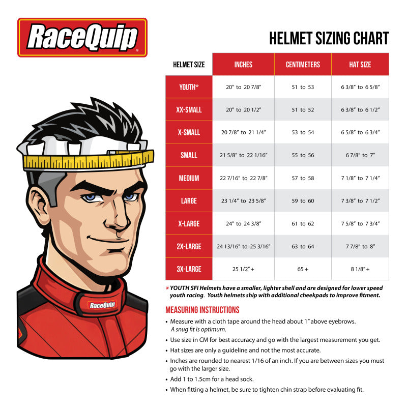 RaceQuip PRO25 SA2025 STEEL XSM HELMET