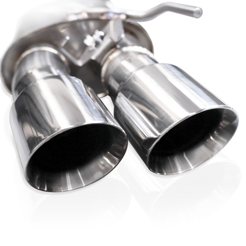 Stainless Works 2024 Mustang GT Catback Quad Tips Legend Sound X-Pipe Factory Connect Exhaust