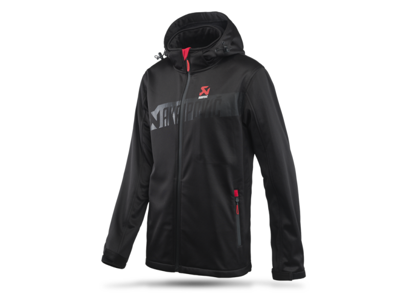 Akrapovic Mens Corpo Softshell Jacket Black - 2XL