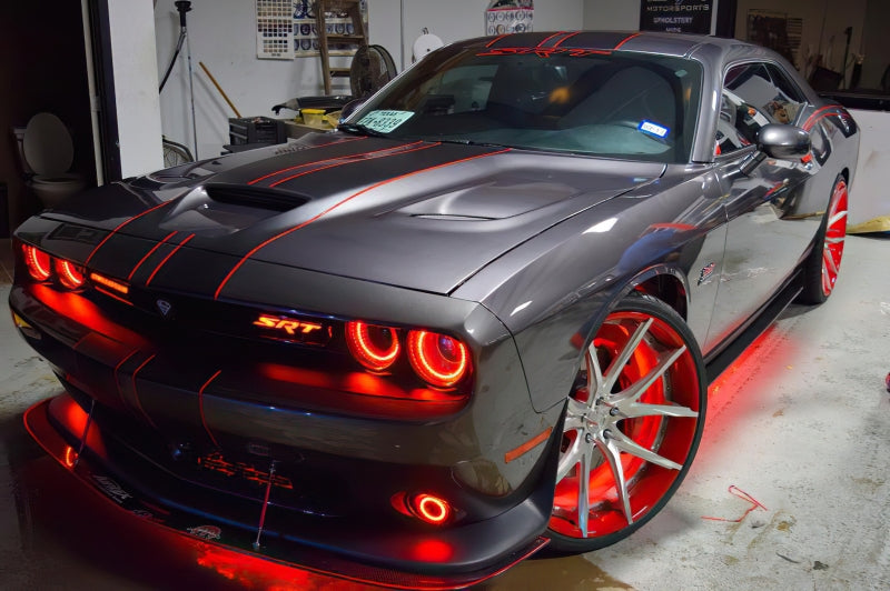 Oracle 15-23 Dodge Challenger LED Headlight Halo Kit - Red