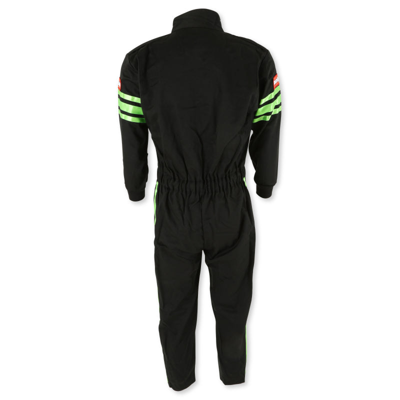 RaceQuip Green Trim SFI-1 JR. Suit - Kids XL