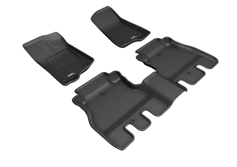 3D MAXpider 18-26 Jeep Wrangler UnLimited (JL) Kagu Black Full Set