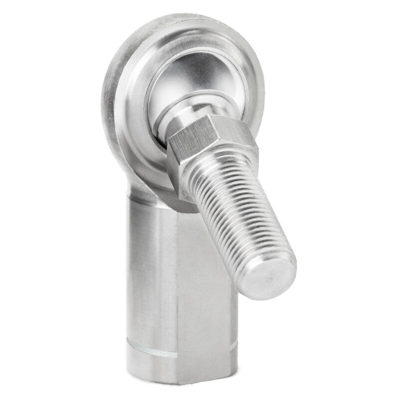 QA1 G Series 2-Pc Rod End - Female/Left Hand - .5in Bore x 1/2-20 w/Stud - Stainless Steel w/PTFE