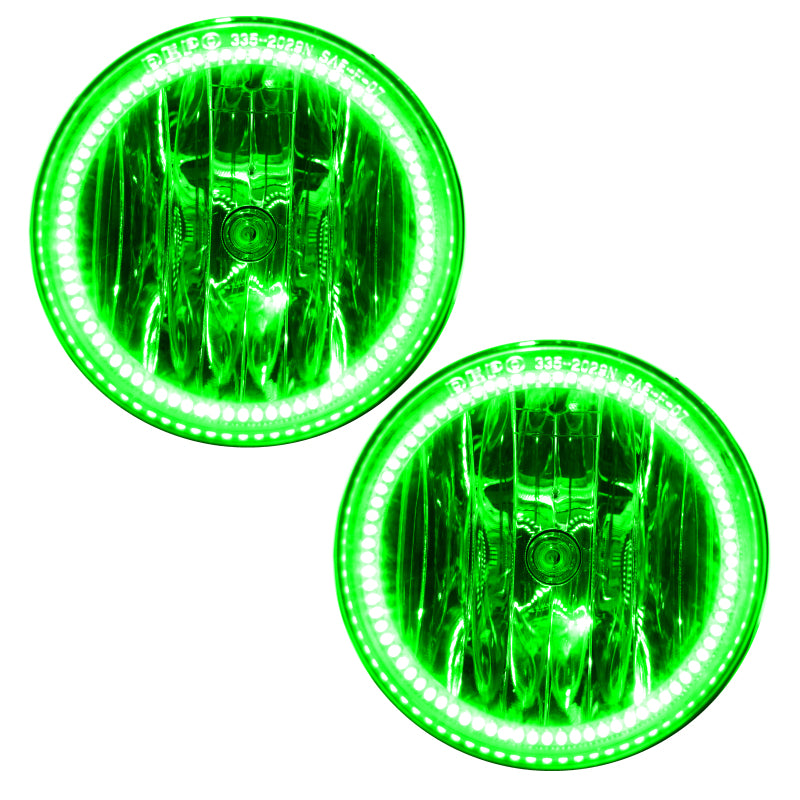 Oracle 05-07 Jeep Liberty LED Fog Light Halo Kit - Green