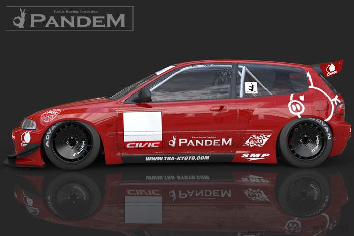GReddy Pandem 92-98 Honda Civic Hatchback (EG) Rocket Bunny Full Wide-Body Aero Kit V1.5