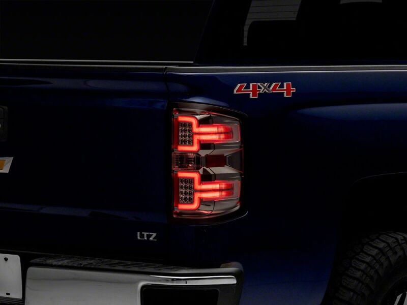 Raxiom 14-18 Chevrolet Silverado 1500 LED Tail Lights/Seq Turn Signals- Chrome- Clear Lens