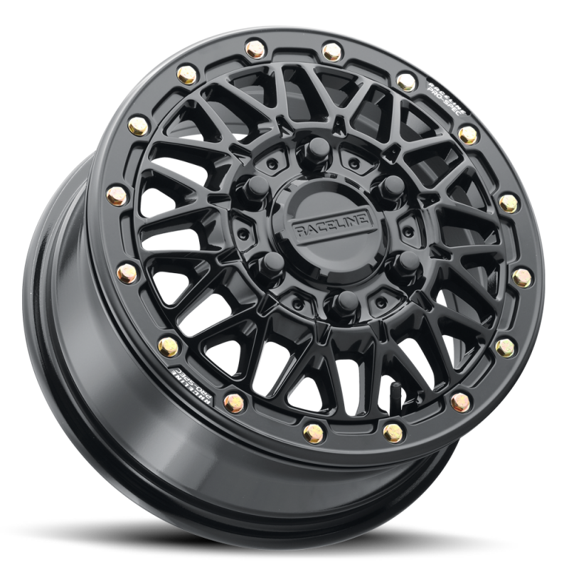 Raceline A15 Omega 15x7in / 6x139.7 BP / 38mm Offset / 78.1mm Bore - Gloss Black