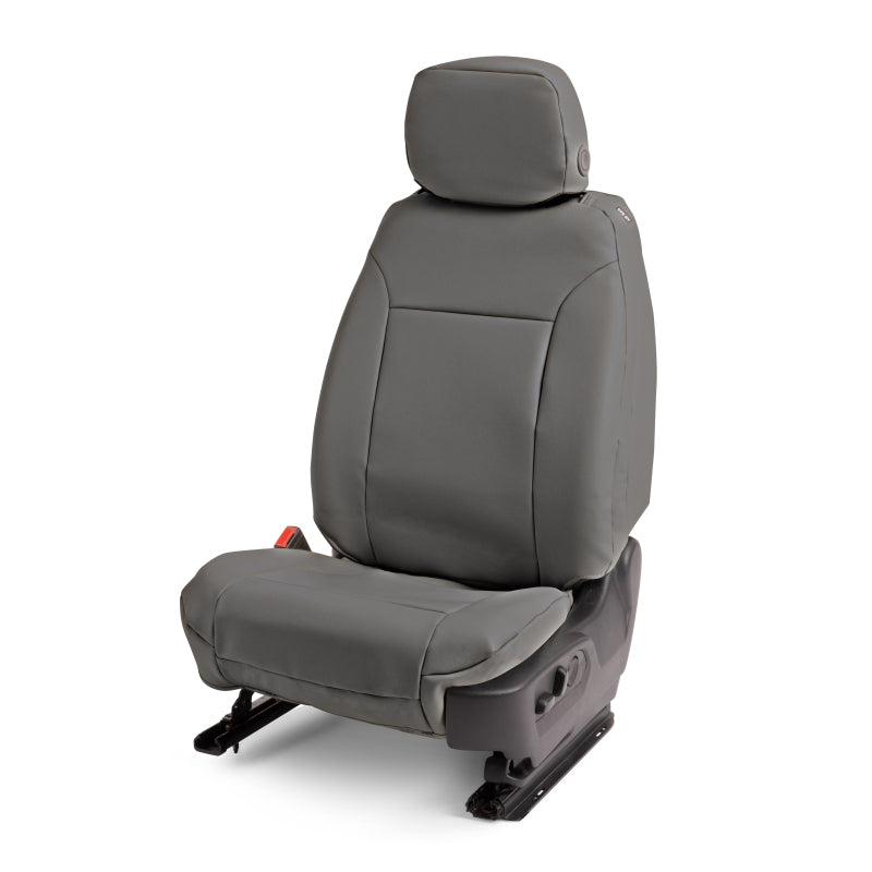 Covercraft 14-18 Chevrolet Silverado Leatherette PrecisionFit Custom Front Row Seat Covers - Stone