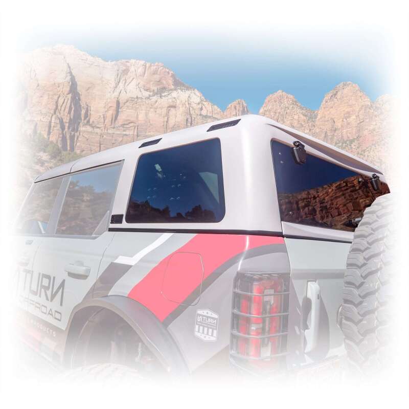 Turn Offroad 21-26 Ford Bronco Hard Top (4 Door) White/Badge Delete & Black Foam Headliner