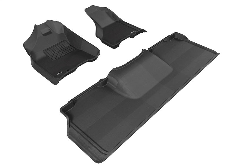 3D MAXpider 10-12 Dodge Ram 2500 / 3500 MEGA Cab Kagu Black Full Set (1 EYELET)