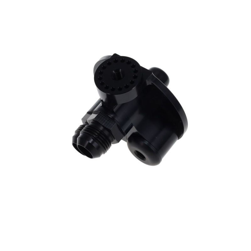 Peterson Fluid Systems Remote Filter Mount 3/4 -16AN Thread -12AN Fittings - Ford Style