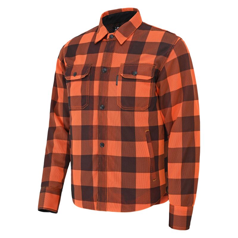 Speed and Strength Black Nine Mesh Moto Shirt Orange/Black - Large
