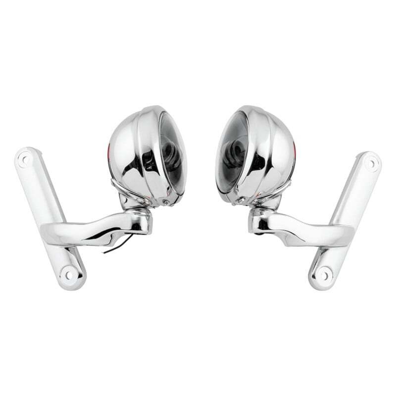 Letric Lighting 4.5in Passing Lamps Chrome/Black