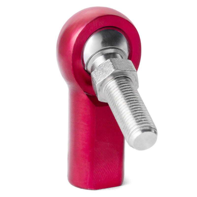 QA1 A Series Endura Rod End - Female/Right Hand - .3125in Bore x 3/8-24 w/Stud - Red Aluminum