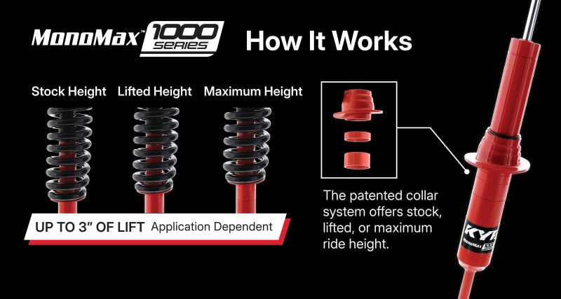 KYB 10-24 Toyota 4Runner / 10-23 Lexus GX460 / 10-14 Toyota FJ Cruiser 1000 Series Front Shock