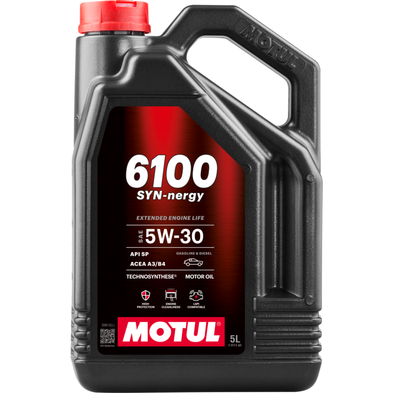 Motul 5L Technosynthese Engine Oil 6100 SYN-NERGY 5W30 - VW 502 00 505 00 - MB 229.5