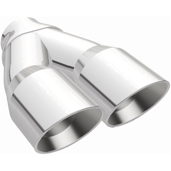 MagnaFlow Double Wall 3in Dual Round Polished Tip 2.25in Inlet