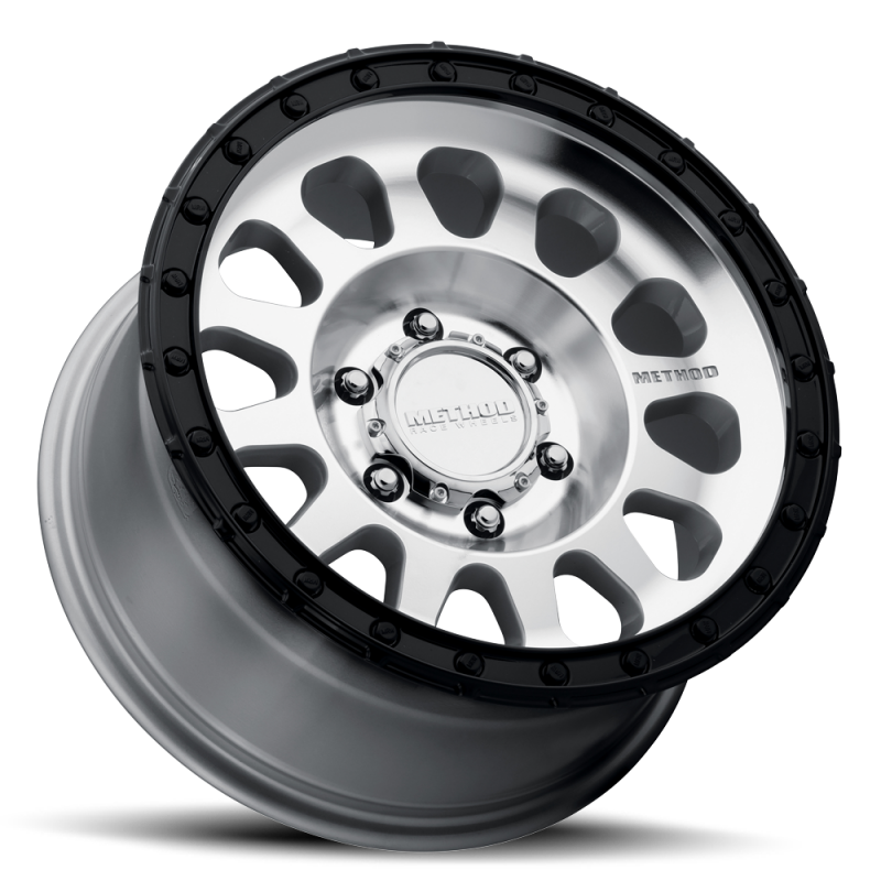 Method MR315 17x9 -12mm Offset 8x6.5 130.81mm CB Machined Wheel - Gloss Black Lip