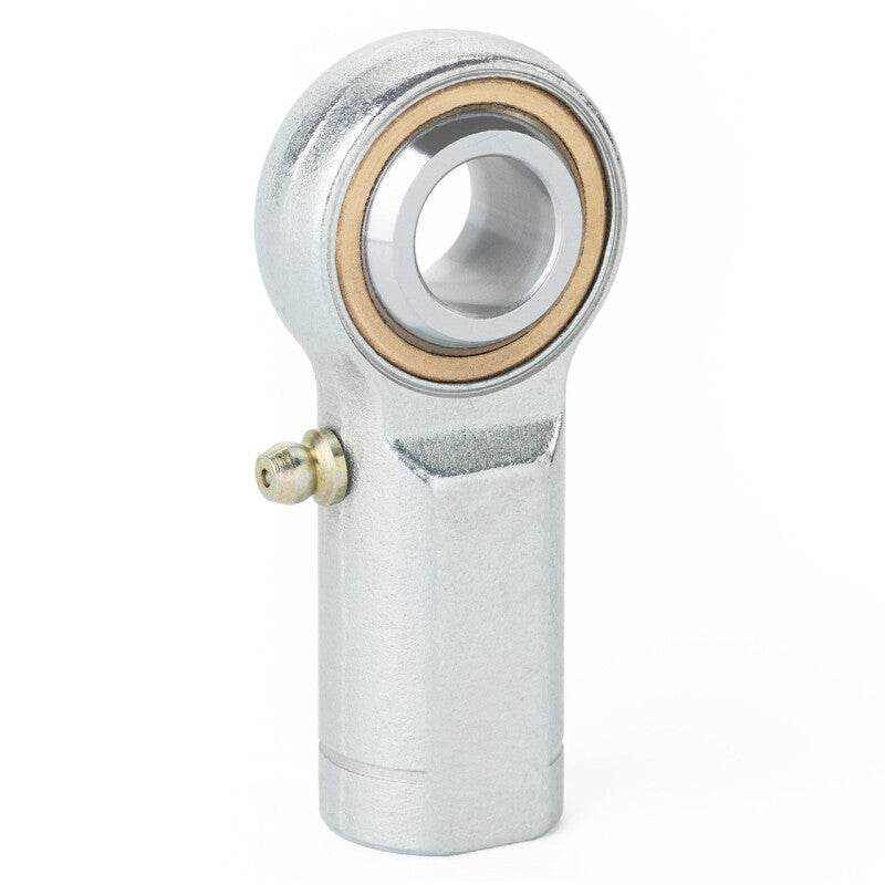QA1 V Series 3-Pc Rod End - Female/Left Hand - .25in Bore x 1/4-28 w/Zerk - Carbon Steel
