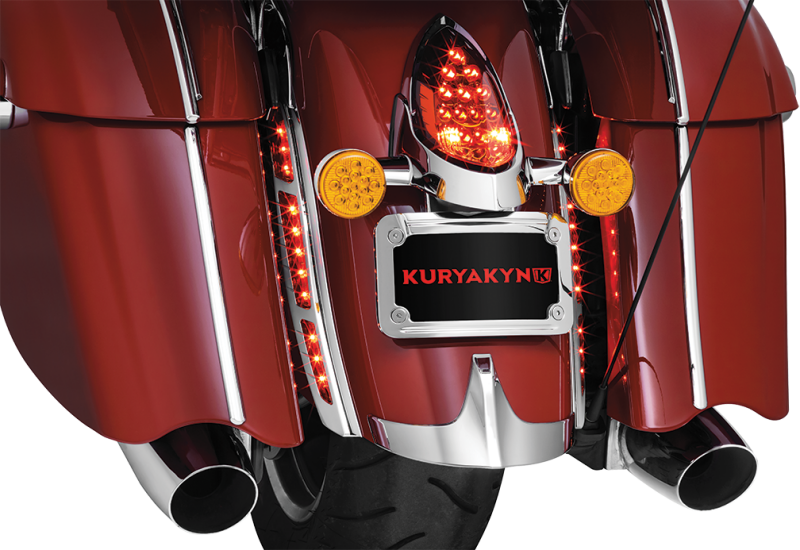 Kuryakyn LED Rear Fender Strip Lights For Indian Chrome