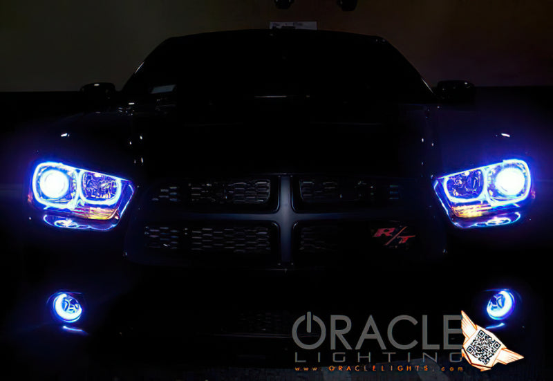 Oracle 11-12 Dodge Charger LED Fog Light Halo Kit - Blue