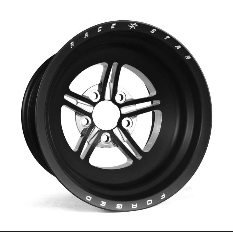 Race Star 63 Pro Forged NBL Sportsman 15x14 5.00BC 6.00BS Black Anodized/Machined Wheel