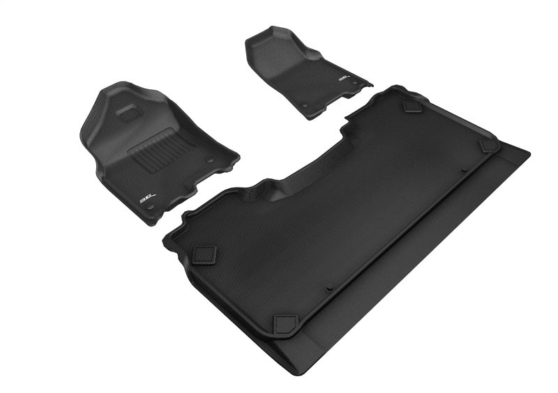 3D MAXpider 19-24 Dodge Ram 1500 Crew Cab W/ Bucket Front Row Kagu Black Full Set