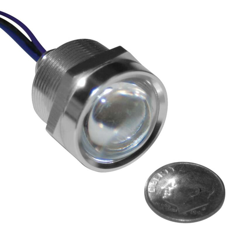 Letric Lighting Royal Flush LED 1in Stl/Red/Red