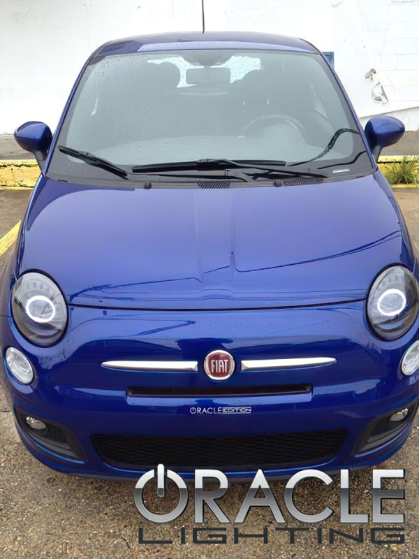Oracle 12-17 Fiat 500 LED Headlight Halo Kit - Red