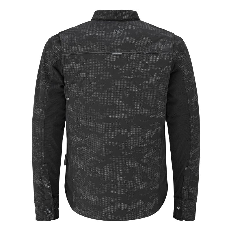 Speed and Strength True Grit Mesh Moto Shirt Reflective Camo/Black - Small