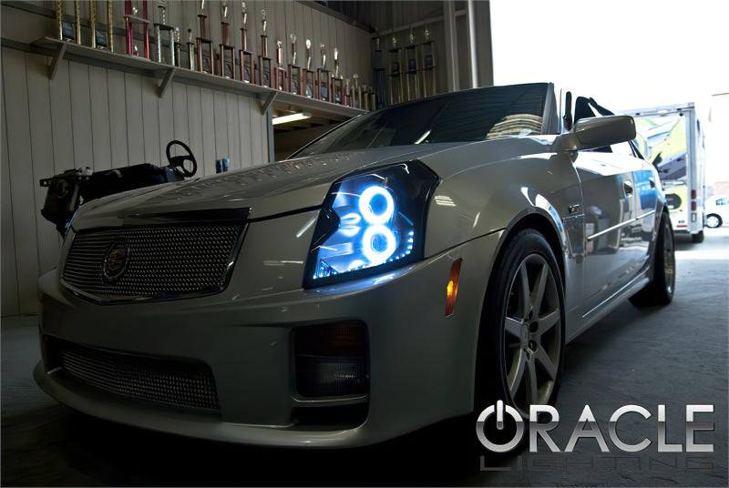 Oracle 03-07 Cadillac CTS LED Headlight Halo Kit - Green