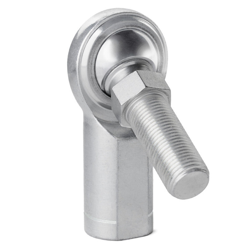 QA1 C Series 2-Pc Rod End - Female/Left Hand - .375in Bore x 3/8-24 w/Stud - Carbon Steel