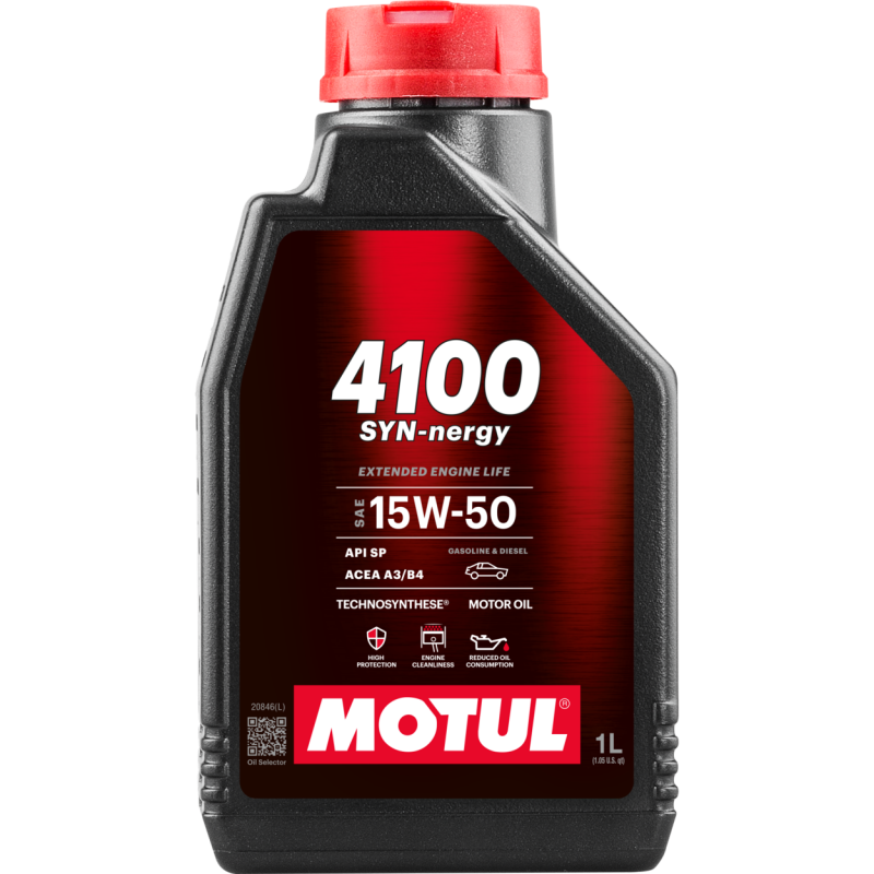 Motul 1L Engine Oil 4100 SYN-nergy 15W50