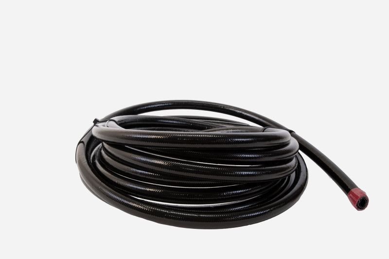 Aeromotive PTFE SS Braided Fuel Hose - Black Jacketed - AN-06 x 20ft